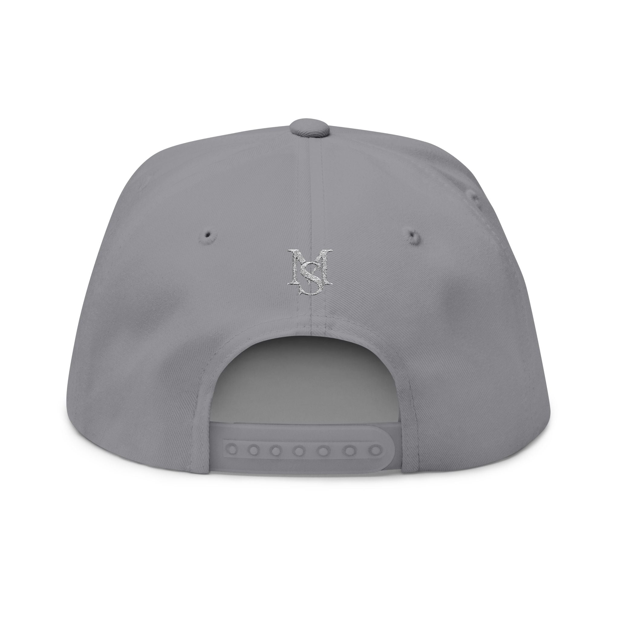 Maison Selvan Embroidered Flat Bill Cap